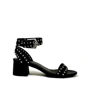 VICI BLACK STUDDED STRAPPY BLACK SANDALS!